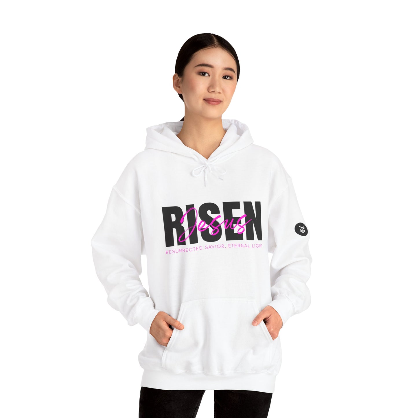 Risen Unisex Heavy Blend™ Hooded Sweatshirt | Faith-Inspired Apparel for Celebrations